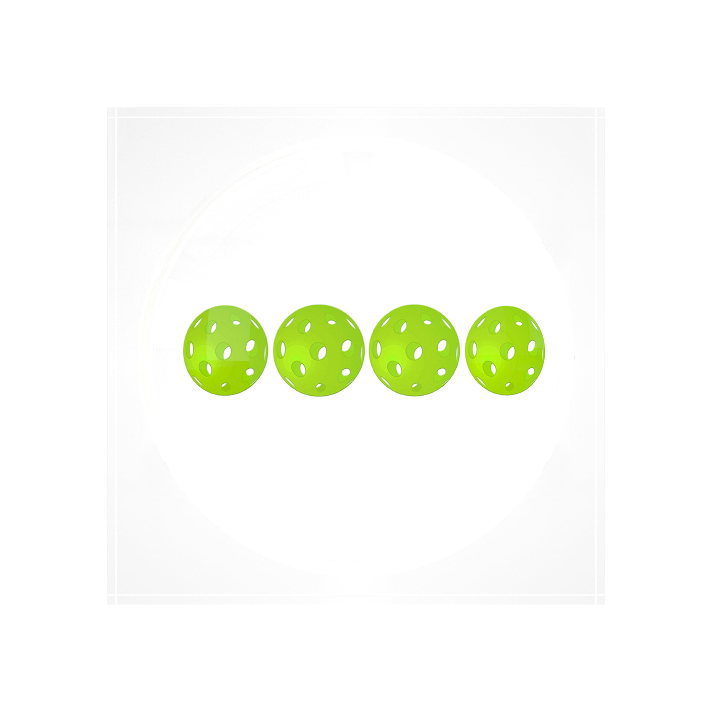 Pickelballs Acid Green Candy Catchall Dish