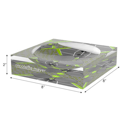 Pickleball Anyone Silver Lime Candy Catchall Dish, 8 x 8 in. by Nicolette Mayer 