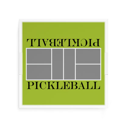 Pickleball Court Silver Lime Acrylic Decorative Tray, 12 x 12 in. by Nicolette Mayer 