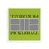 Pickleball Court Silver Lime Acrylic Decorative Tray, 12 x 12 in. by Nicolette Mayer 