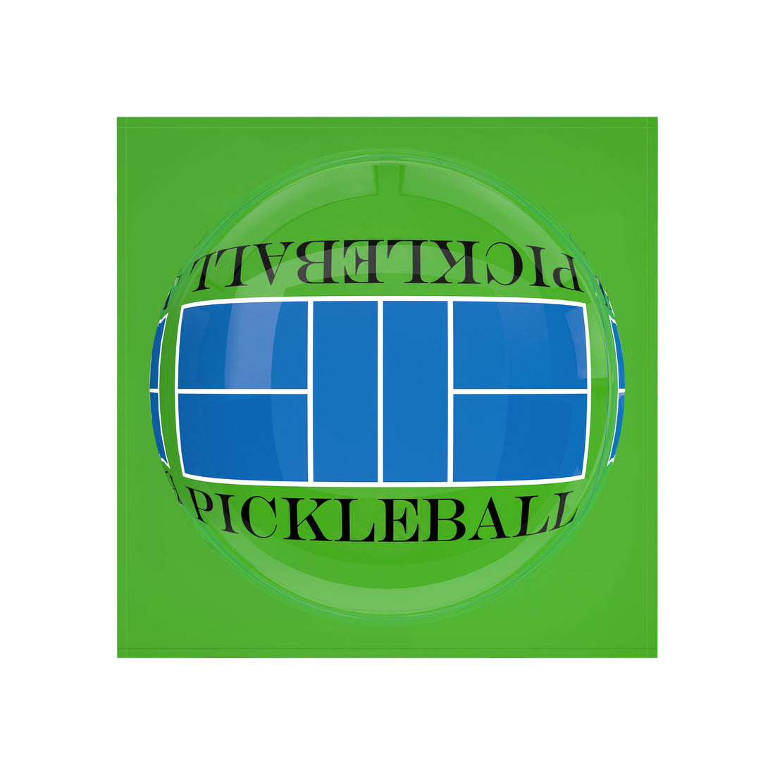Pickleball Court Blue Green Candy Catchall Dish, 6 x 6 in. by Nicolette Mayer 