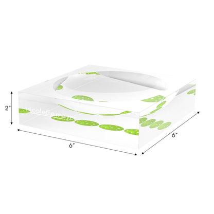 Pickleballs Acid Green Candy Catchall Dish, 6 x 6 in. by Nicolette Mayer 