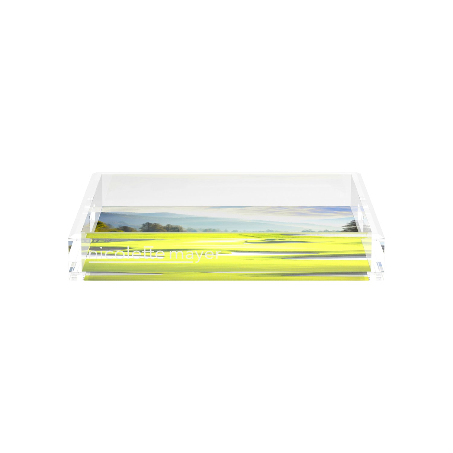 Golf Pin High  12X12 Acrylic Tray - nicolettemayer.com 