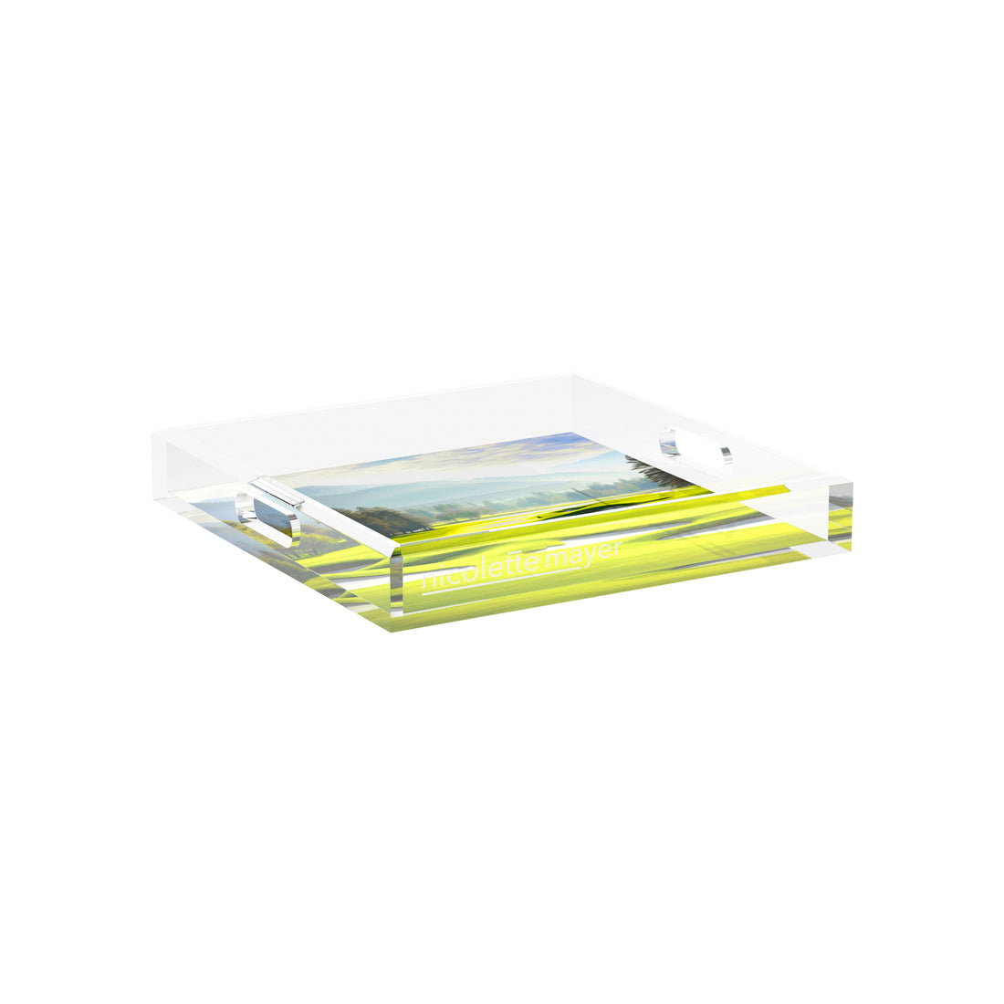Golf Pin High  12X12 Acrylic Tray - nicolettemayer.com 