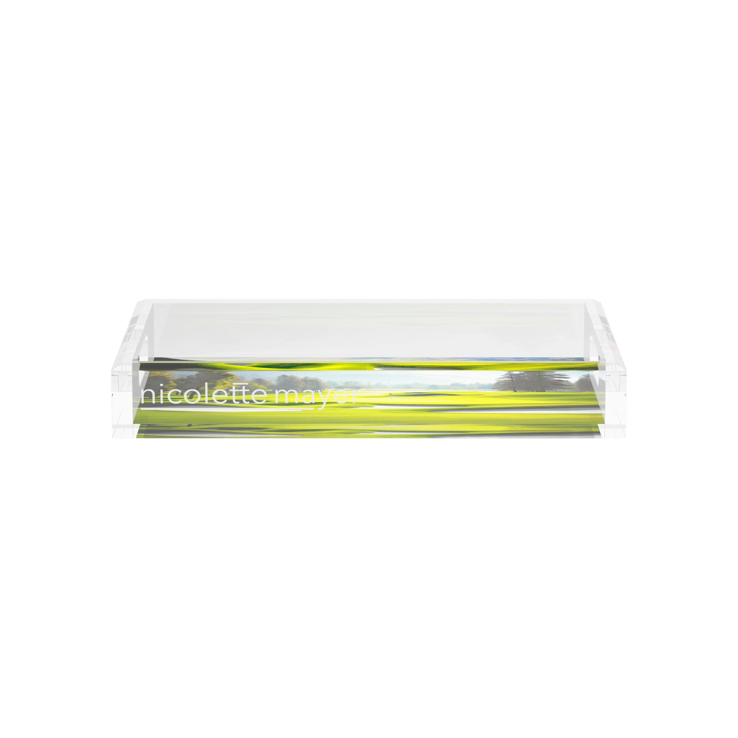 Golf Pin High  12.5x7.75 Acrylic Tray - nicolettemayer.com 