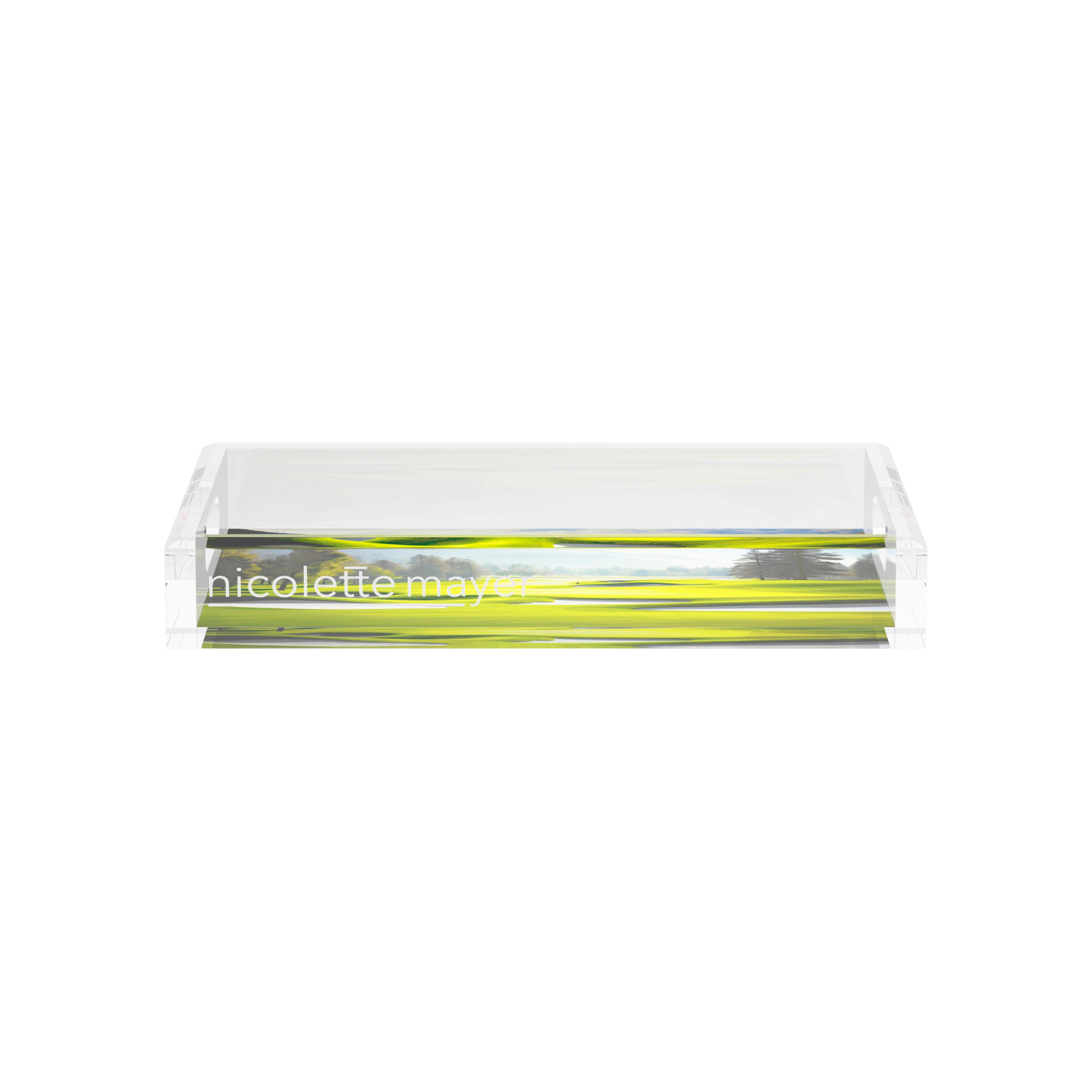 Golf Pin High  12.5x7.75 Acrylic Tray - nicolettemayer.com 