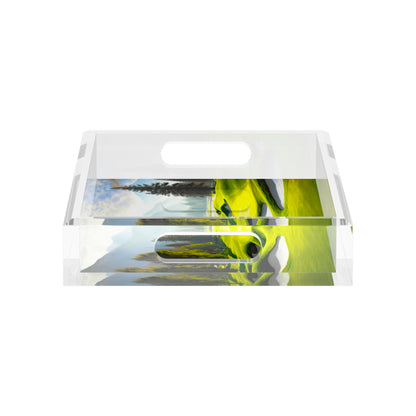 Golf Pin High  12.5x7.75 Acrylic Tray - nicolettemayer.com 