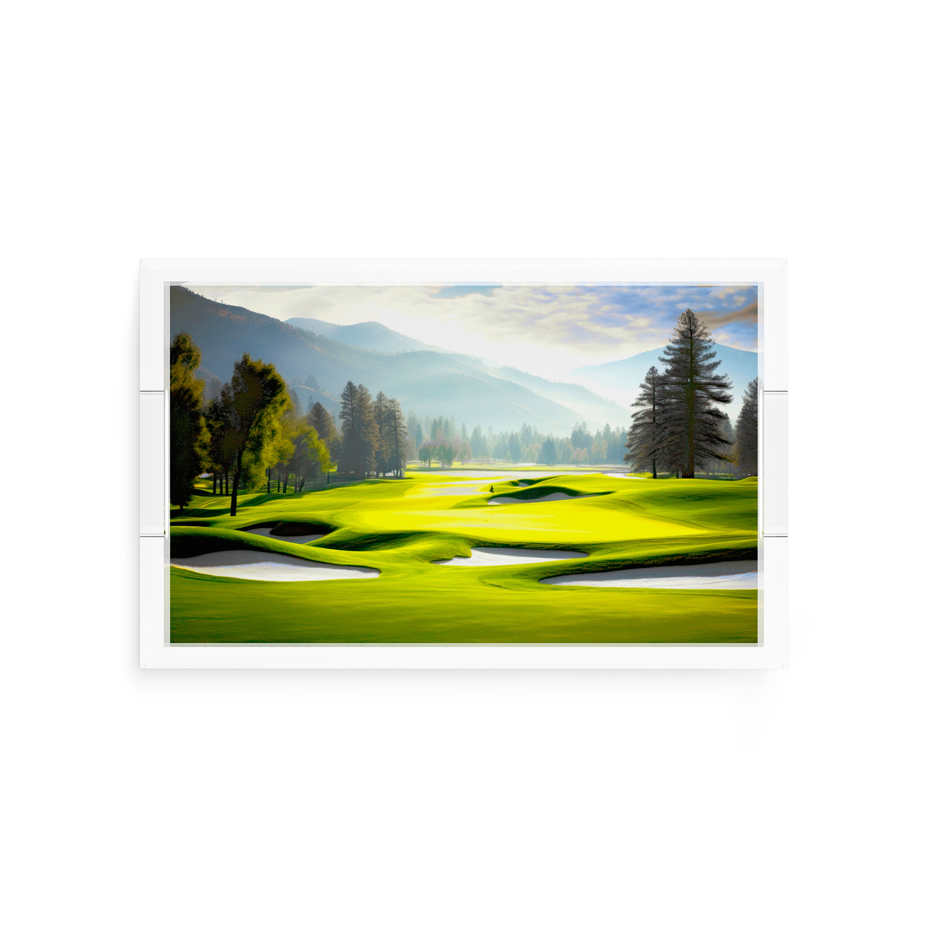 Golf Pin High  12.5x7.75 Acrylic Tray - nicolettemayer.com 