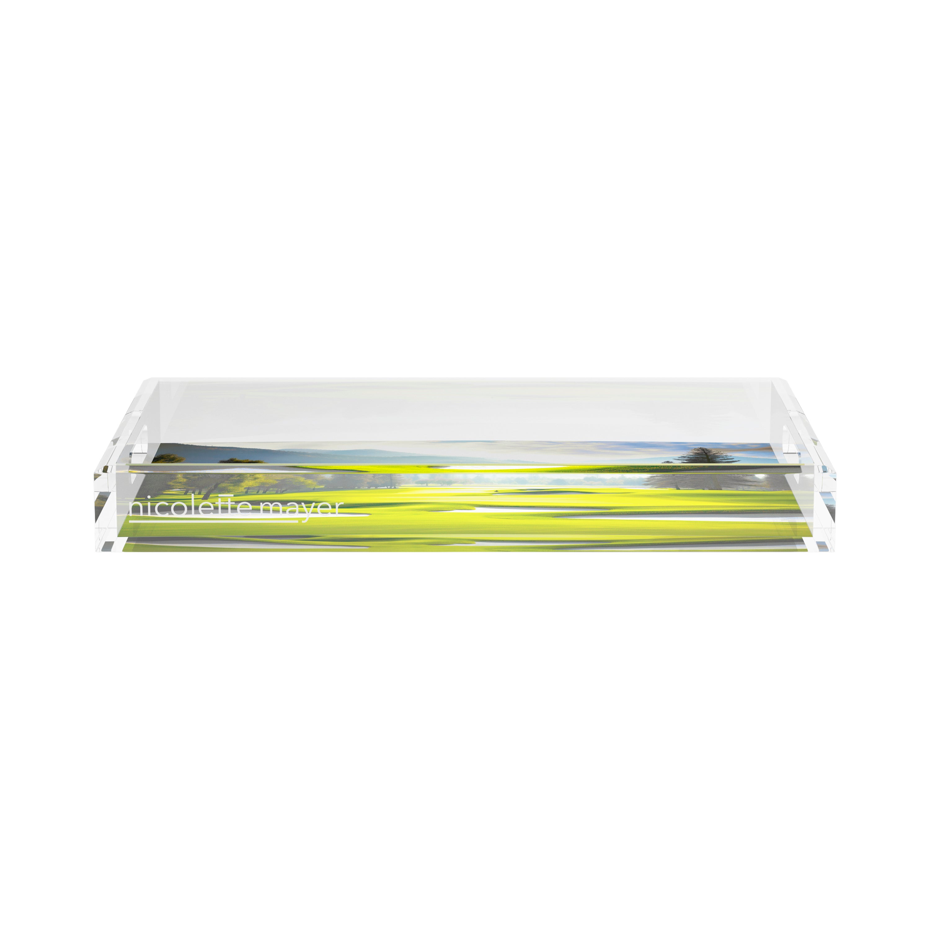 Golf Pin High  17X10.5 Acrylic Tray - nicolettemayer.com 
