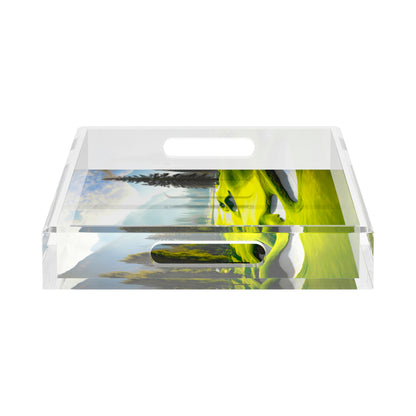 Golf Pin High  17X10.5 Acrylic Tray - nicolettemayer.com 