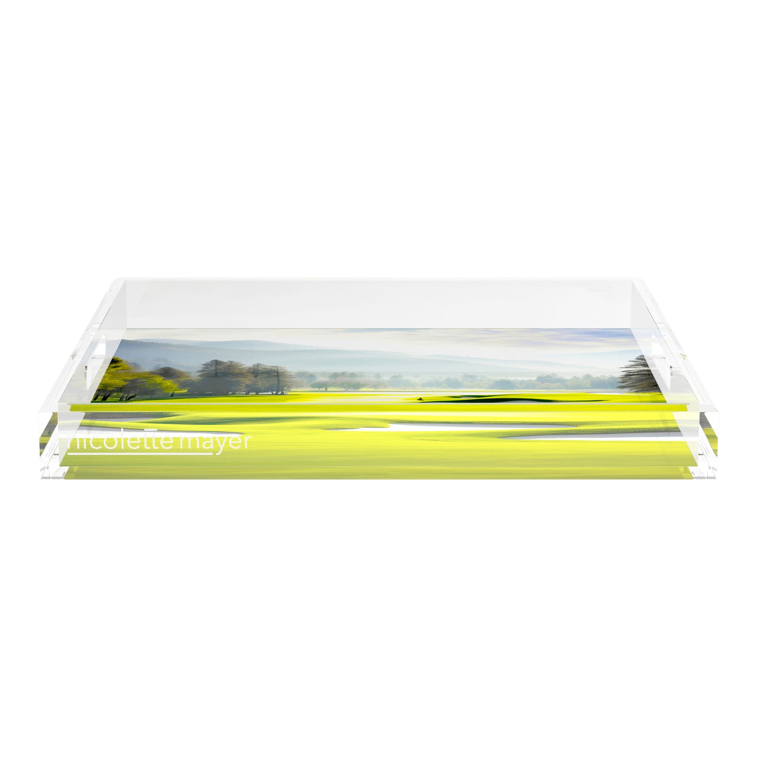 Golf Pin High  18X18 Acrylic Tray - nicolettemayer.com 