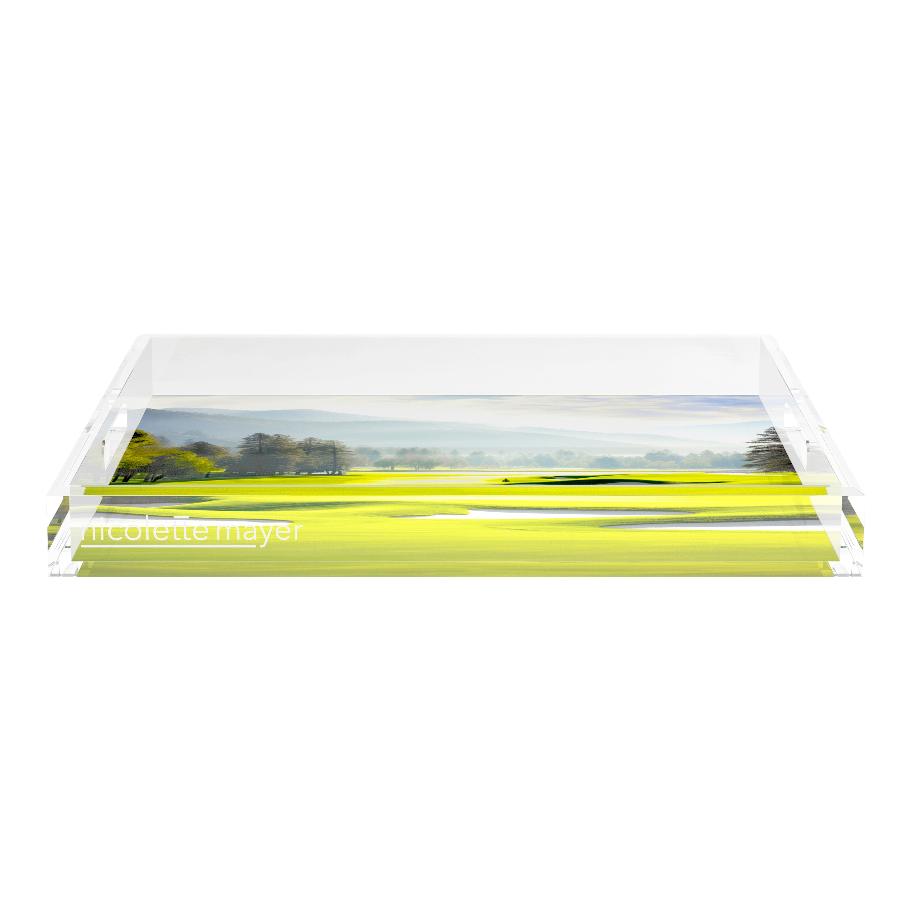 Golf Pin High  18X18 Acrylic Tray - nicolettemayer.com 