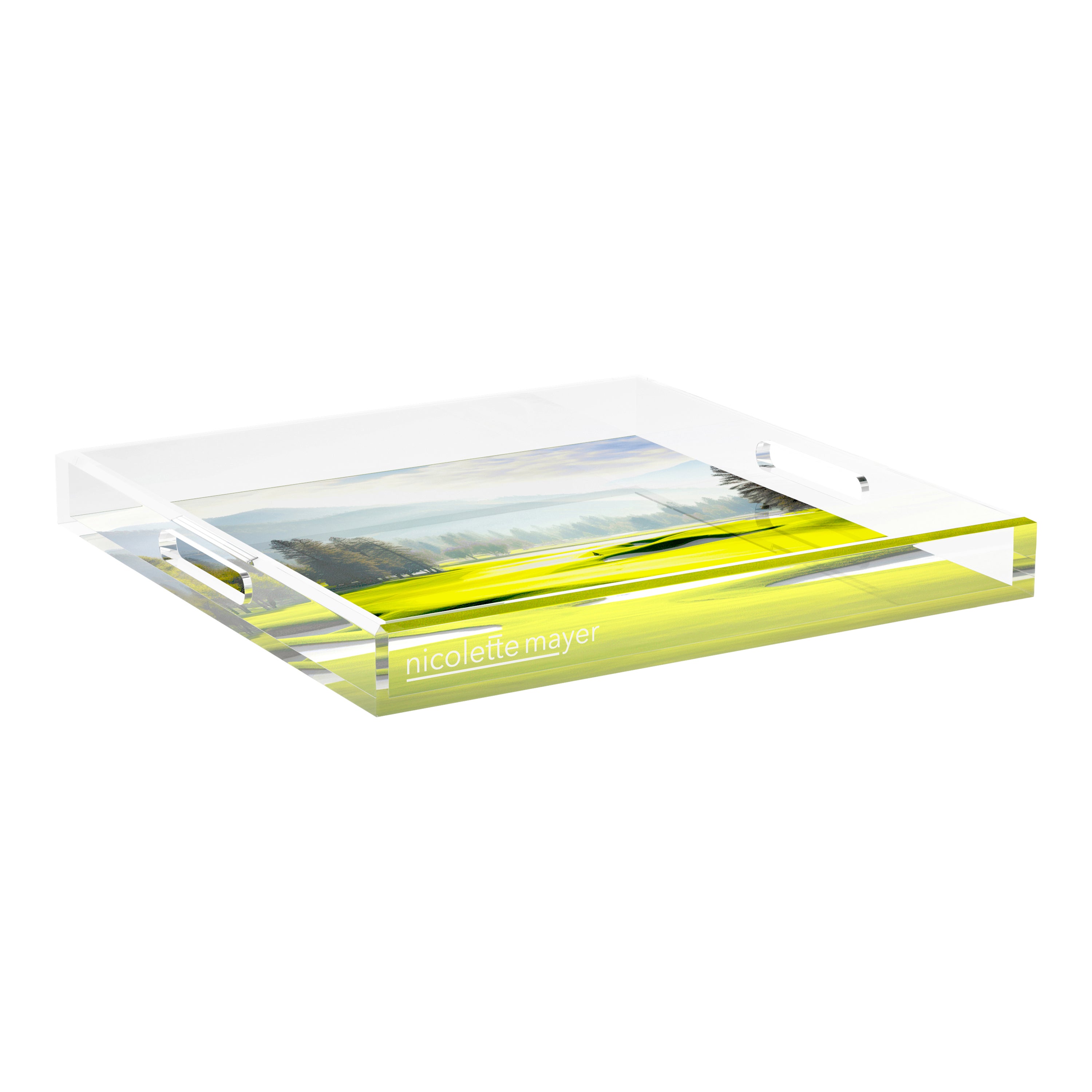 Golf Pin High  18X18 Acrylic Tray - nicolettemayer.com 