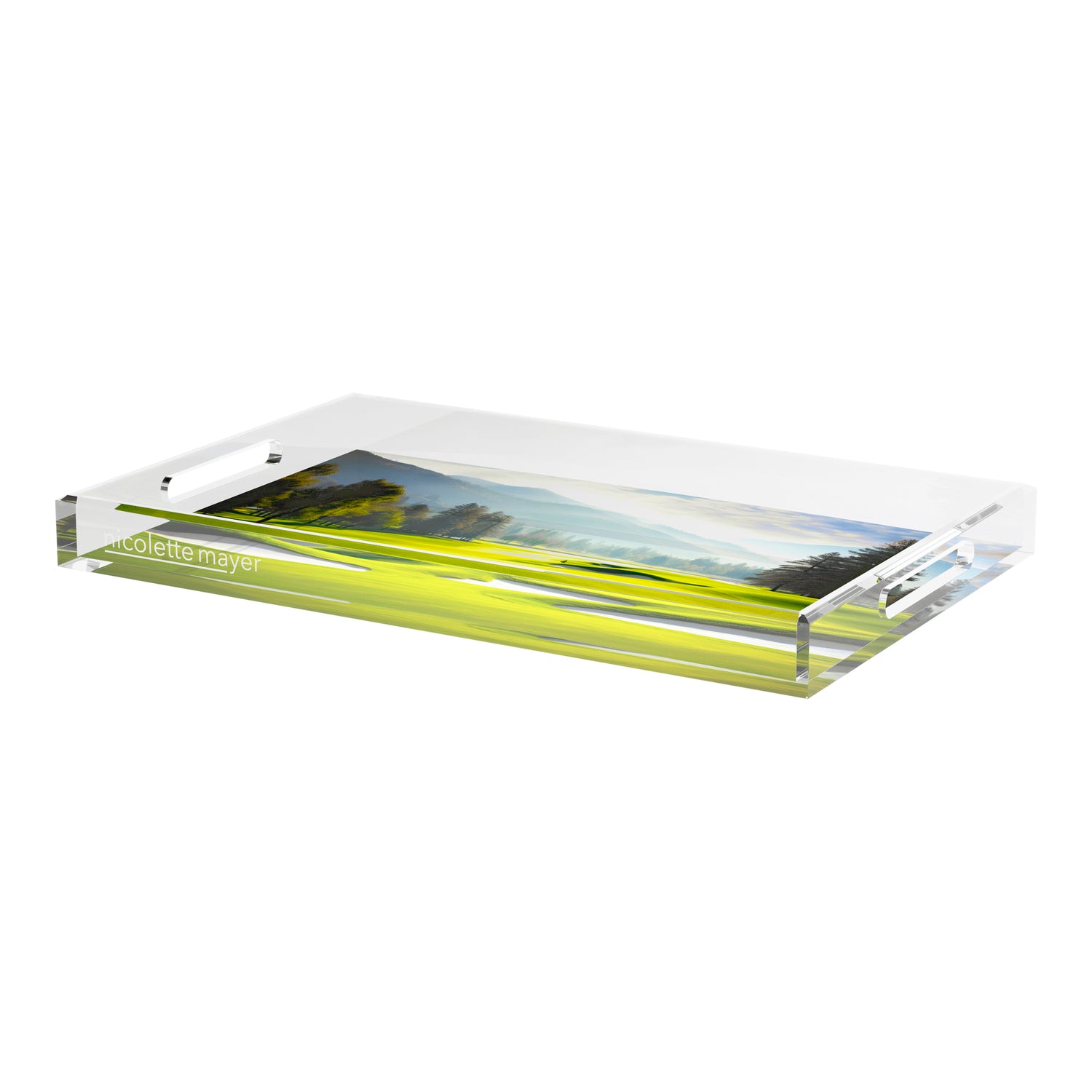 Golf Pin High  22.5x14.5 Acrylic Tray - nicolettemayer.com 