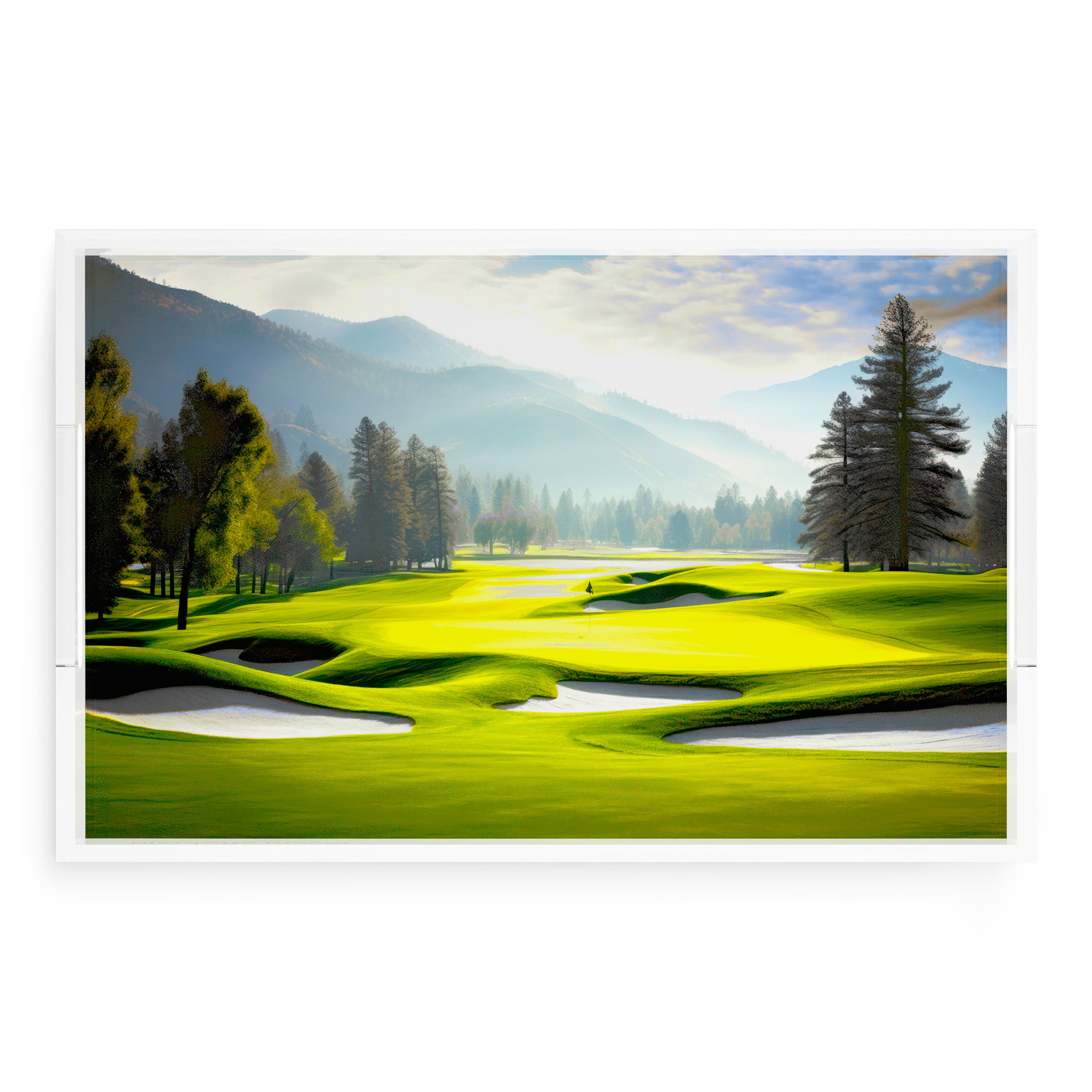 Golf Pin High  22.5x14.5 Acrylic Tray - nicolettemayer.com 