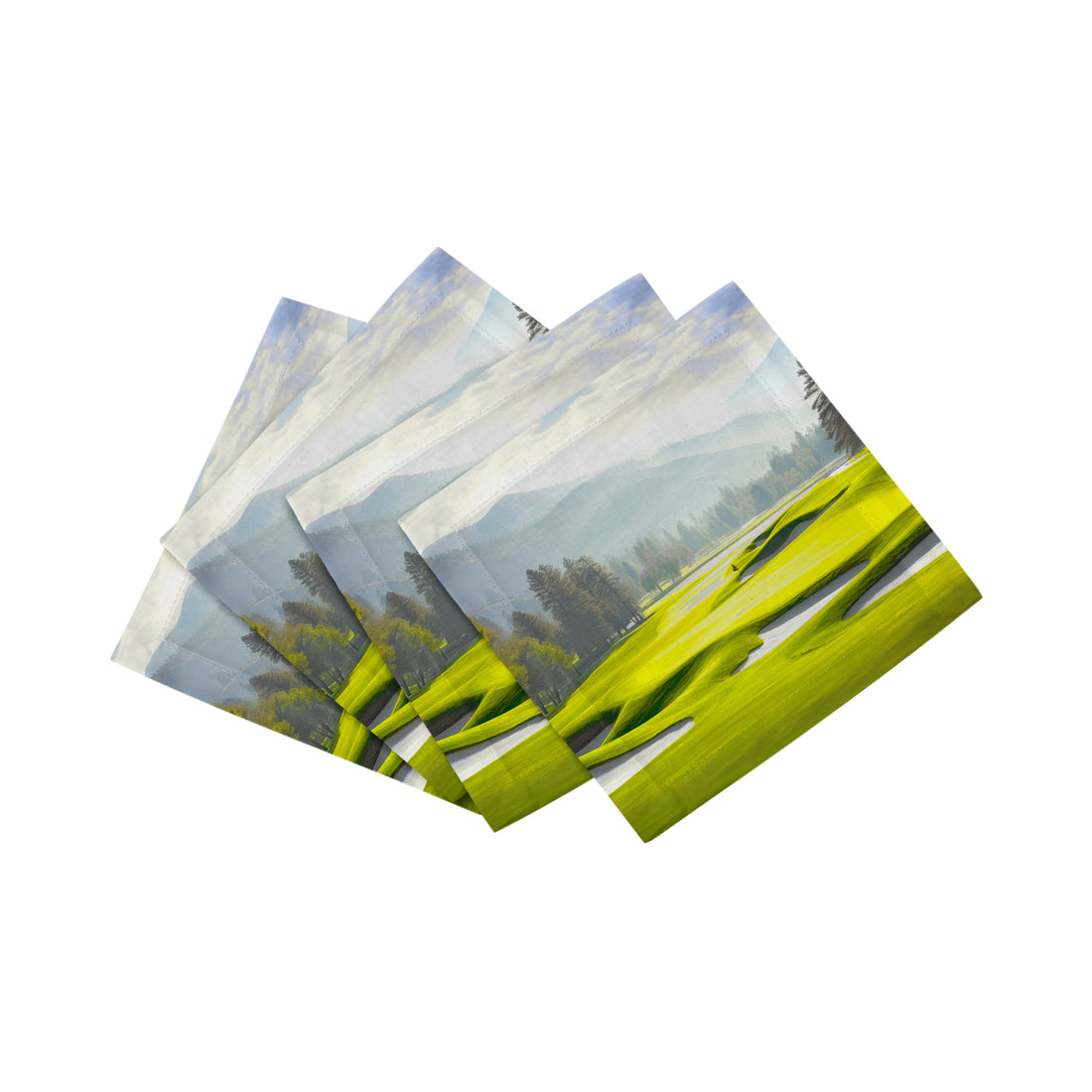 Pin High Cotton Sateen Cocktail Napkins - nicolettemayer.com