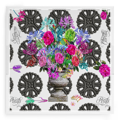 Pistils Metal Bouquet 18X18 Acrylic Tray - nicolettemayer.com
