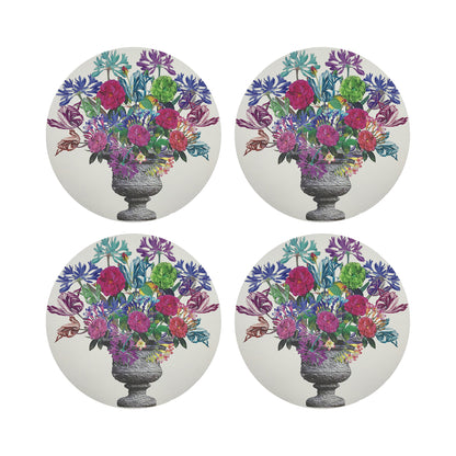 Lot de 4 sets de table ronds Pistals Grand Bouquet 40 cm