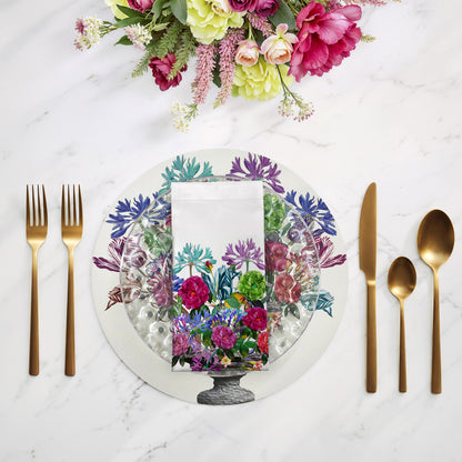 Pistals Large Bouquet 22"X22" Dinner Napkins, Set of 4 - nicolettemayer.com