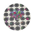 Pistals Metal Bouquet 16" Round Pebble Placemats, Set Of 4 - nicolettemayer.com