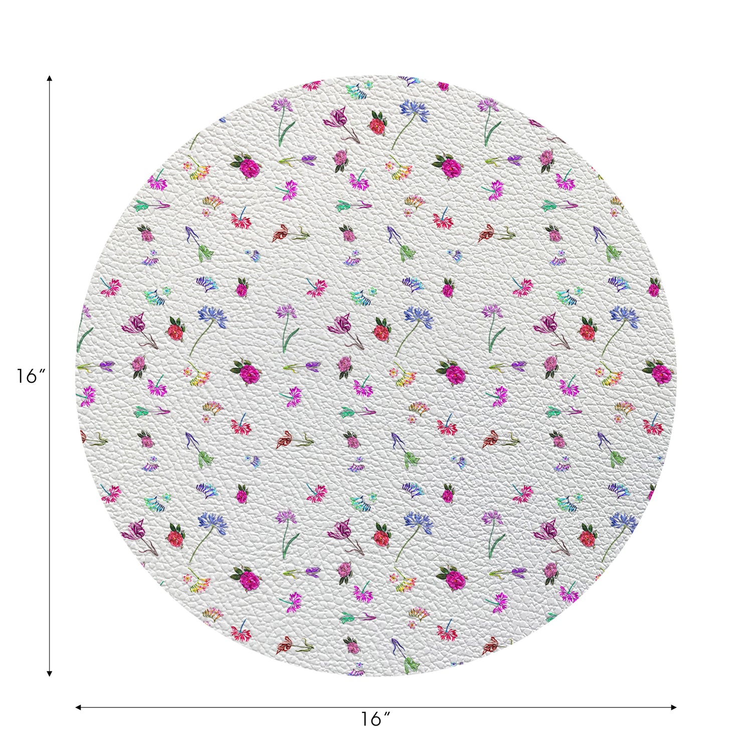 Pistils Tossed 16" Round Pebble Placemats - nicolettemayer.com
