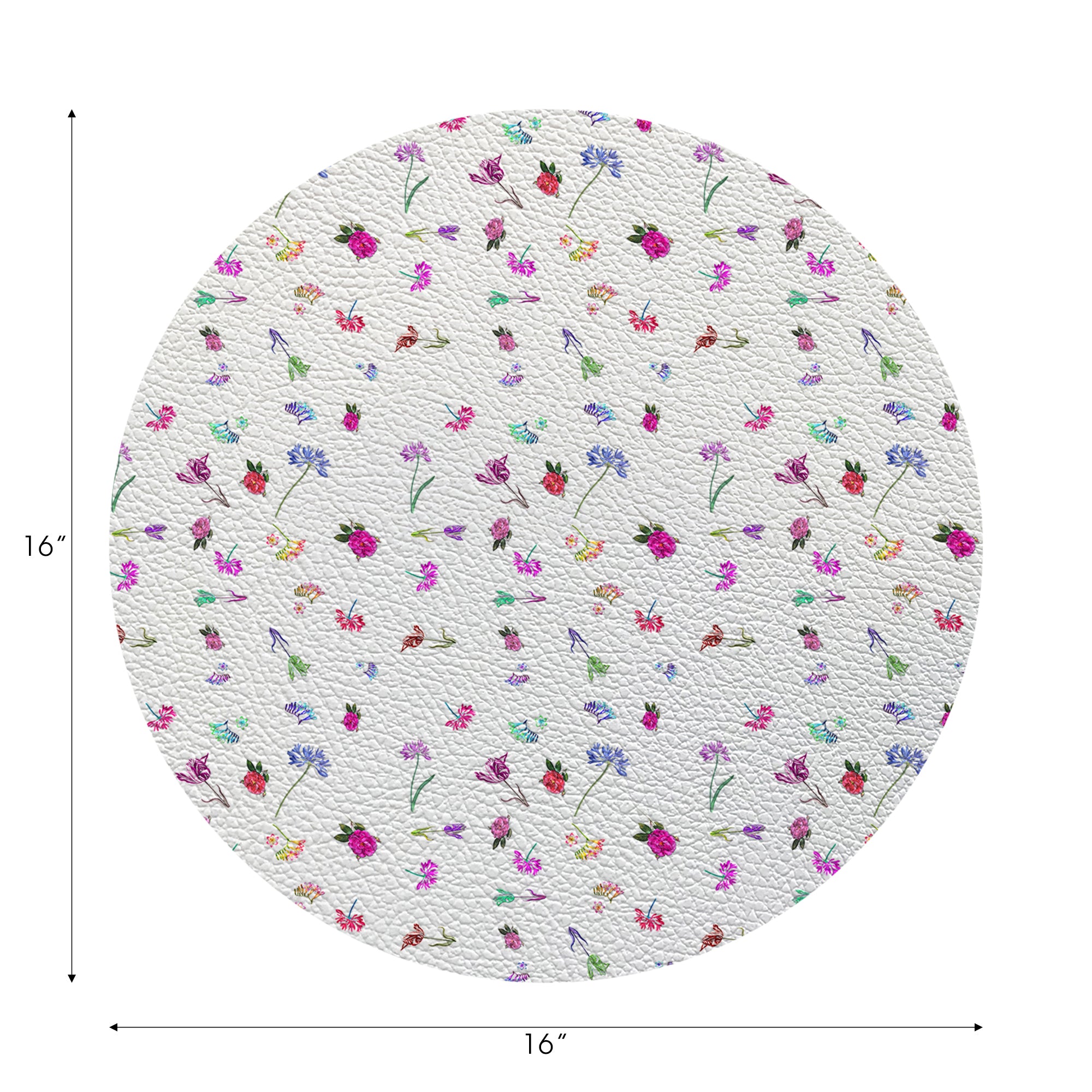 Pistils Tossed 16" Round Pebble Placemats - nicolettemayer.com