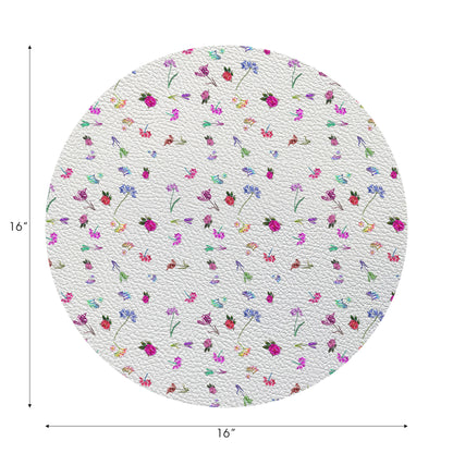 Pistils Tossed 16" Round Pebble Placemats - nicolettemayer.com