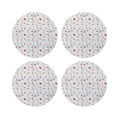 Pistils Tossed 16" Round Pebble Placemats - nicolettemayer.com