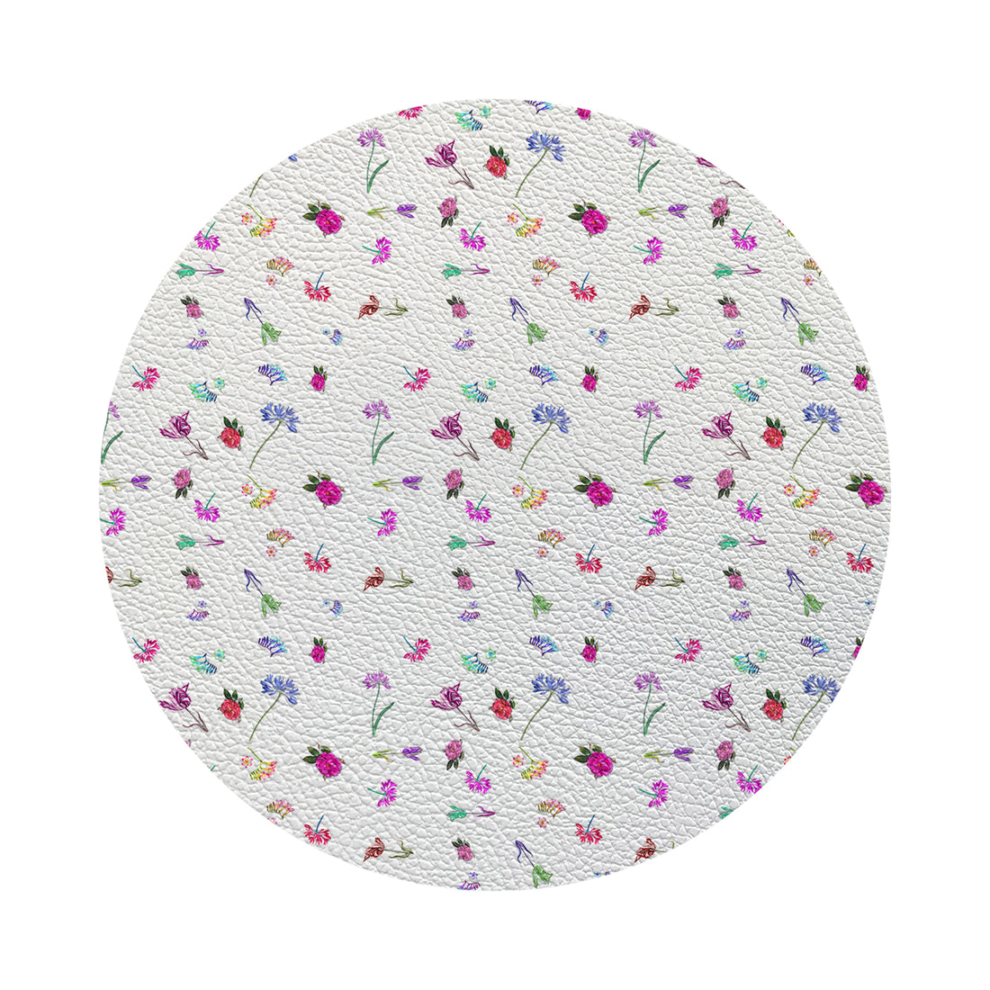 Pistils Tossed 16" Round Pebble Placemats - nicolettemayer.com