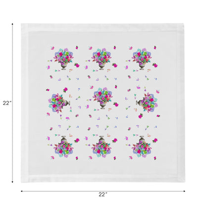 PISTILS KLEINER BOUQUET 22" X 22" HEMSTITCH ABENDESSENSERVIETTEN, 4ER-SET