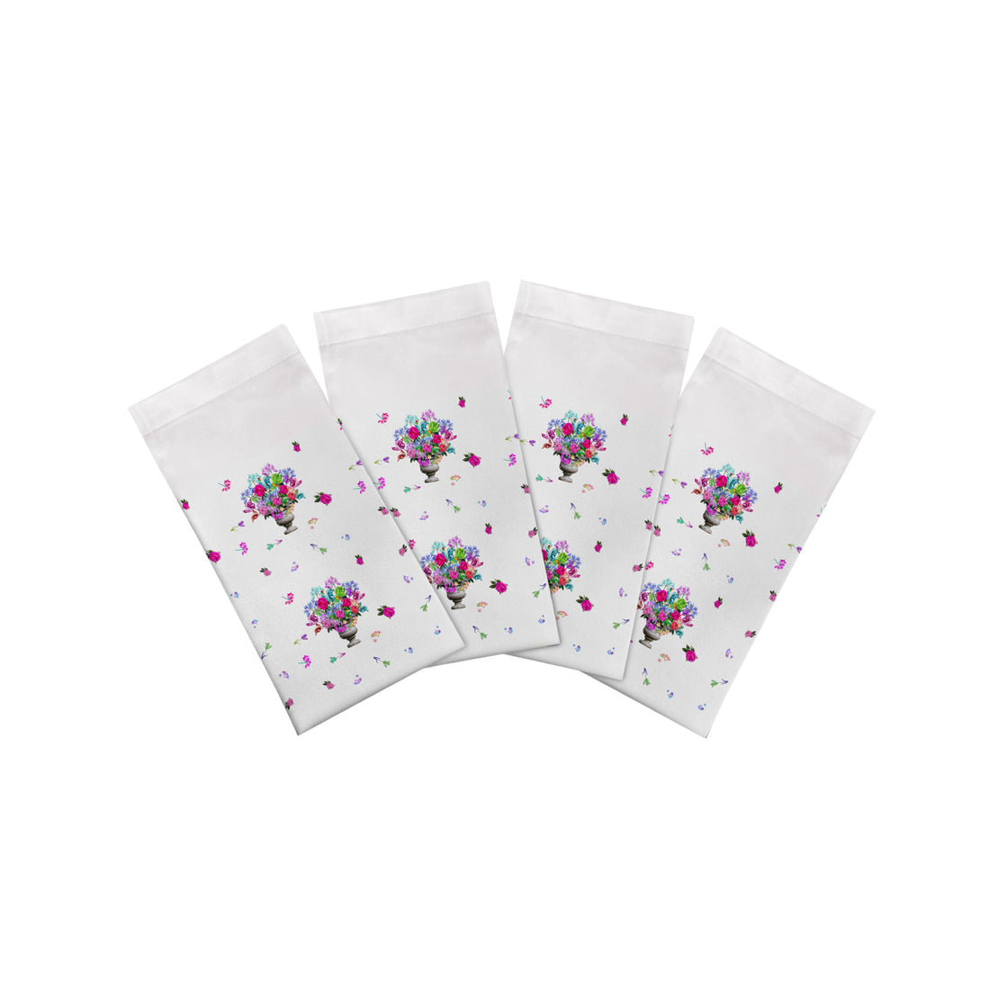 PISTILS KLEINER BOUQUET 22" X 22" HEMSTITCH ABENDESSENSERVIETTEN, 4ER-SET