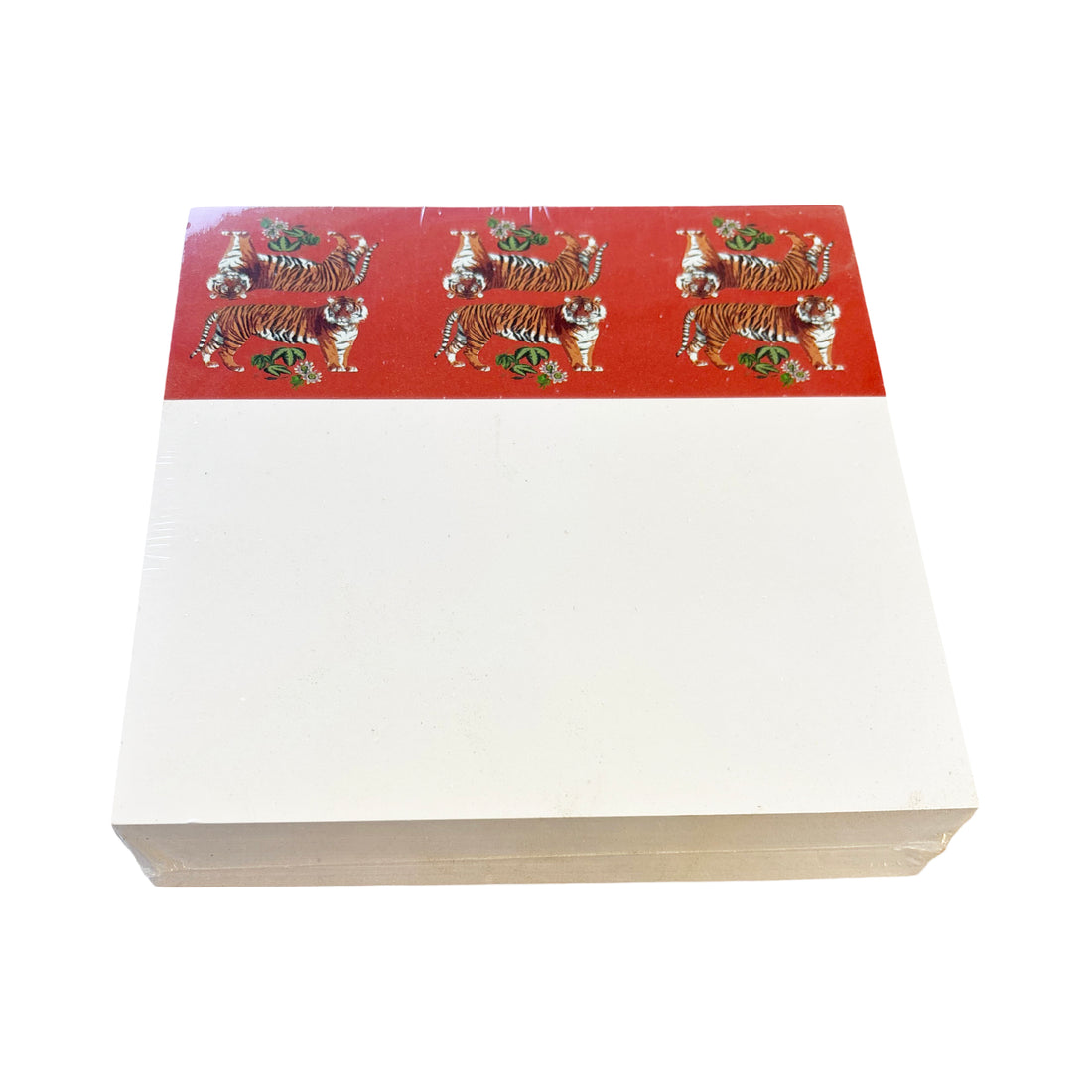 Tiger Seeing Double Orangerie Note Cards With Acrylic Holder