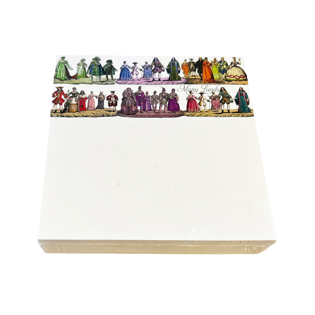 Costumes 1830 Note Cards With Acrylic Holder