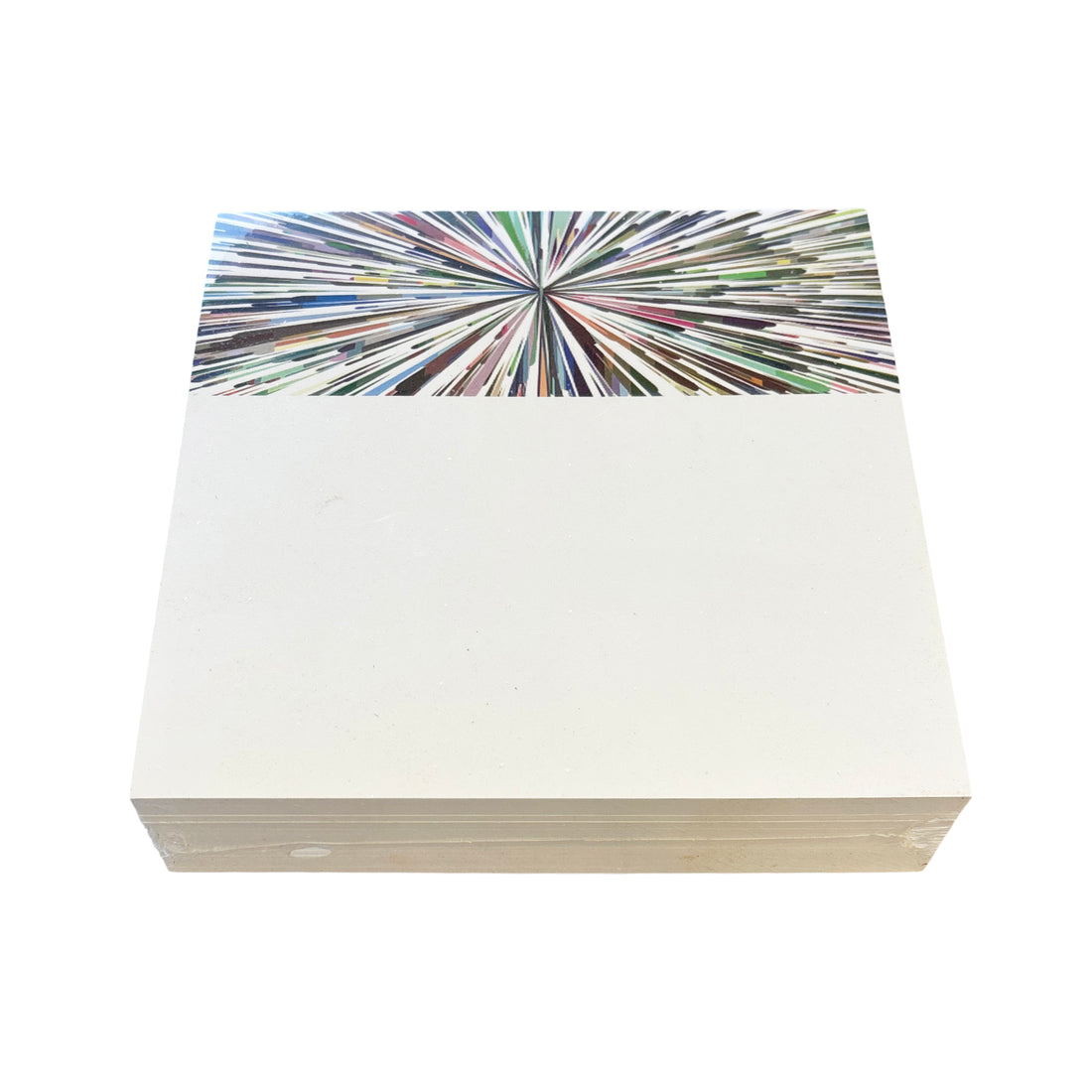 Fireworks White Note Cards With Acrylic Holder