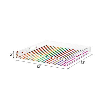 Pop Art Fun Acrylic Decorative Tray, 12 x 12 in. by Nicolette Mayer 