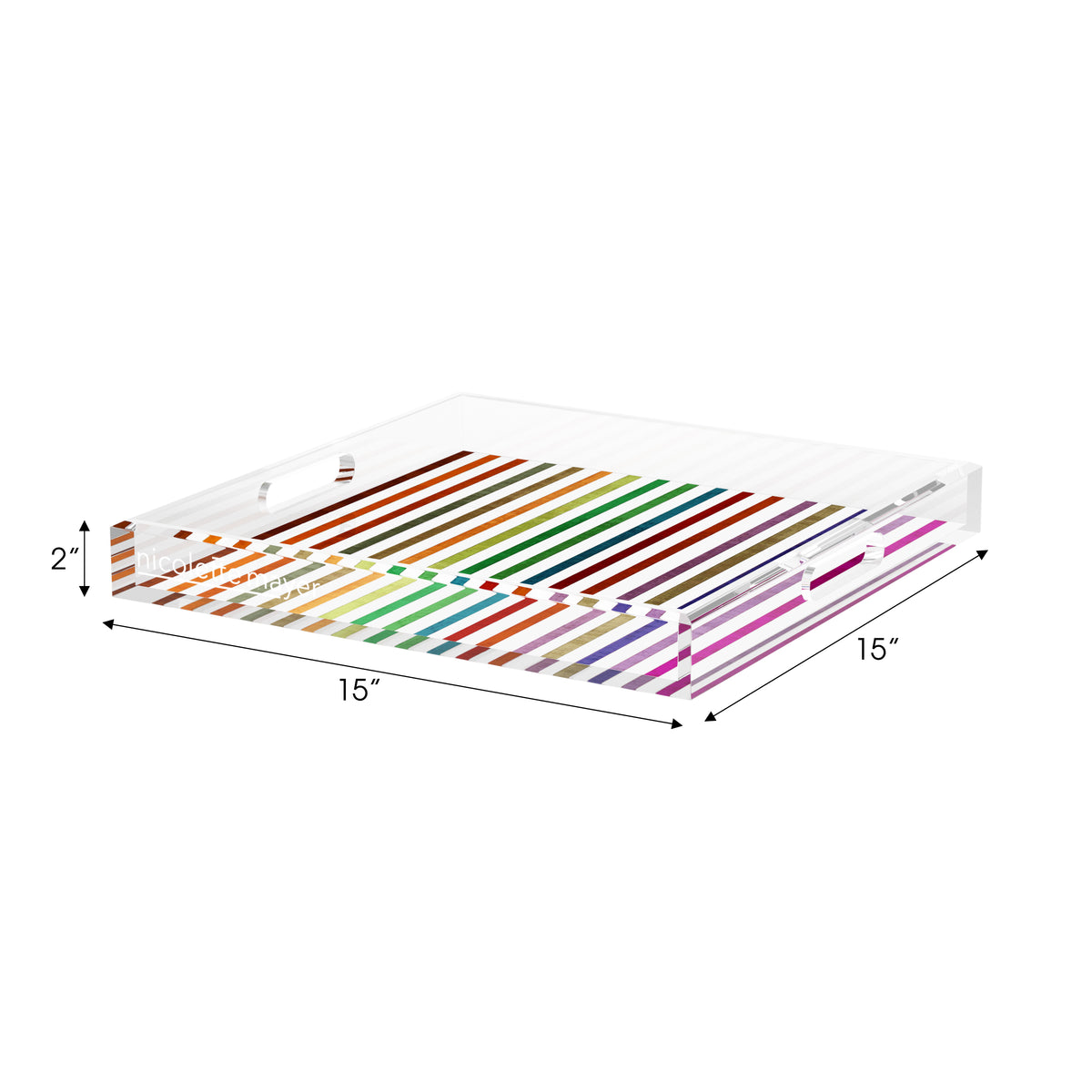 Pop Art Fun Acrylic Decorative Tray, 15 x 15 in. by Nicolette Mayer 