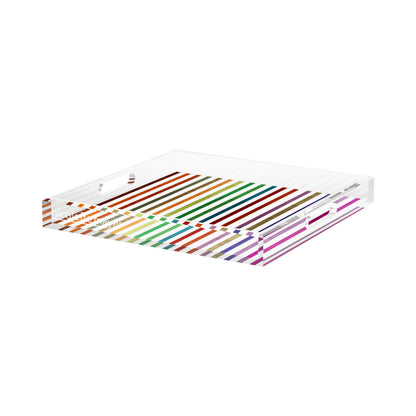 Pop Art Fun Acrylic Decorative Tray, 15 x 15 in. by Nicolette Mayer 