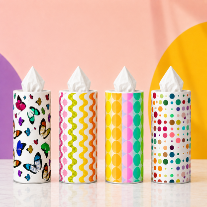 Pop of Color Tissue Boxes - Set of 4