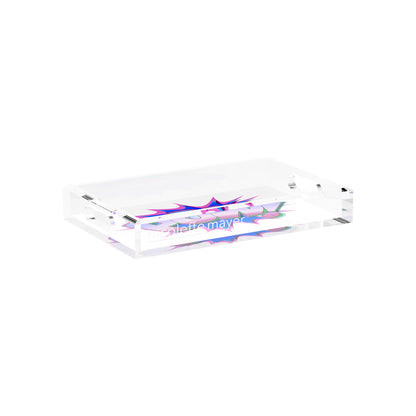 Pow Blue Pink 12.5X7.75 Acrylic Tray - nicolettemayer.com
