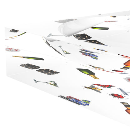 Precise Edge Poker White Acrylic Candy Catchall Dish