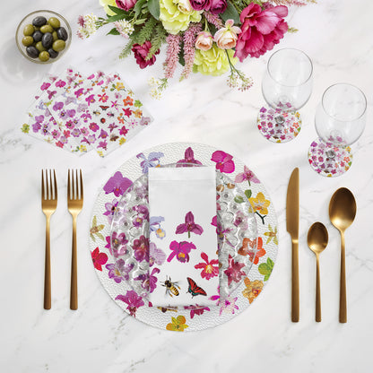 Precise Orchid 4" Dinner Napkins- nicolettemayer.com
