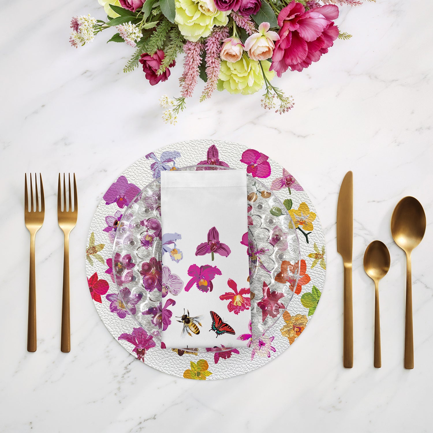 Precise Orchid 22" Dinner Napkins- nicolettemayer.com
