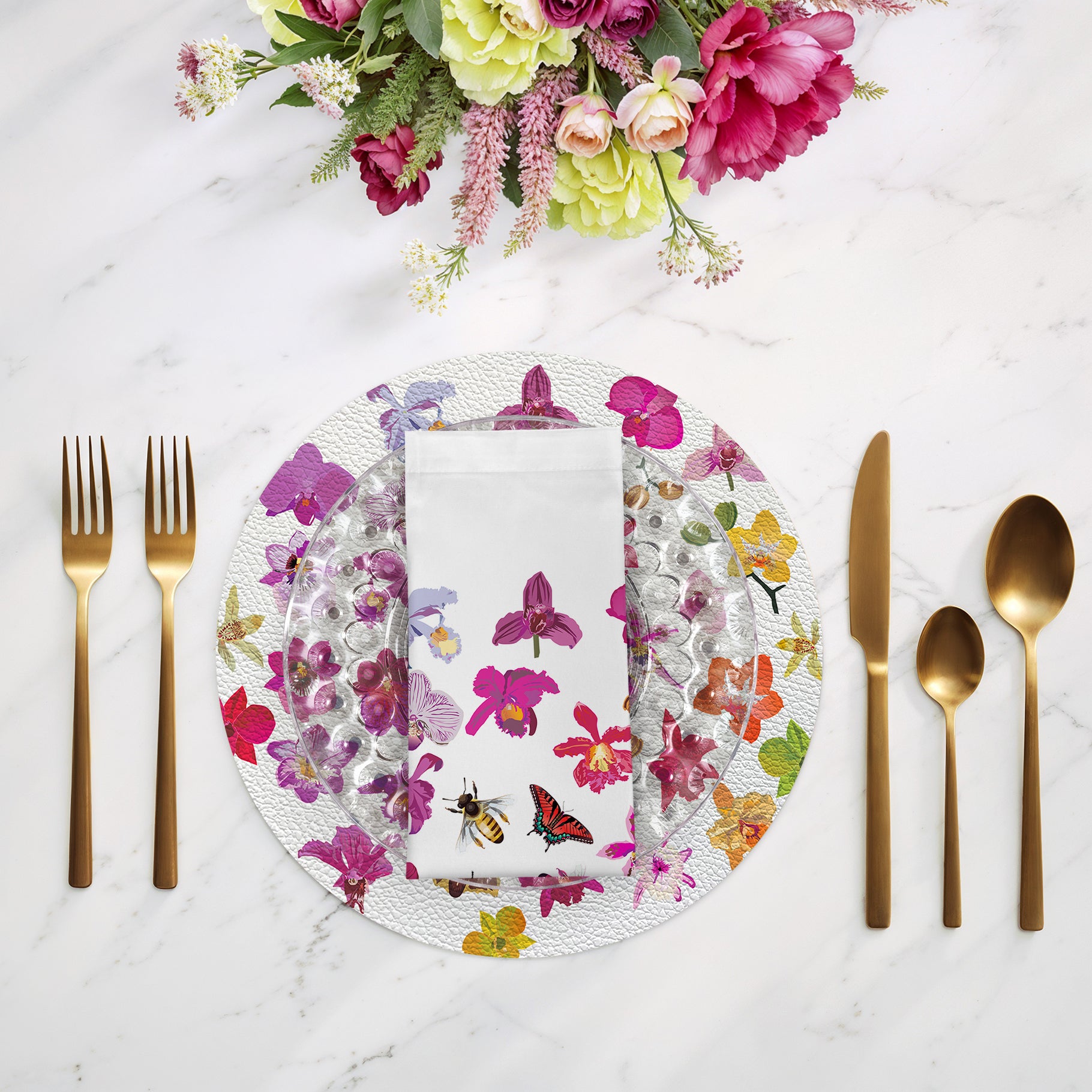 Precise Orchid 22" Dinner Napkins- nicolettemayer.com

