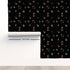 Precise Edge Black Peel and Stick Wallpaper - nicolettemayer.com
