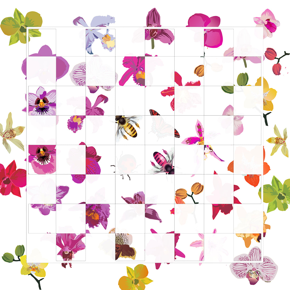 Precise Orchid White Acrylic Chess
