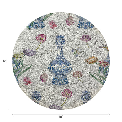 Royal Delft Purissima 16 perles rondes lisses - Lot de 4