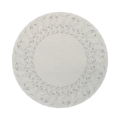 Raffia Nantucket Amagansett White 16&quot; Round Pebble Placemats, Set of 4 - nicolettemayer.com
