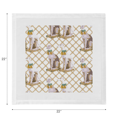Regal Greyhound Luxe Cotton Sateen Dinner Napkins - nicolettemayer.com