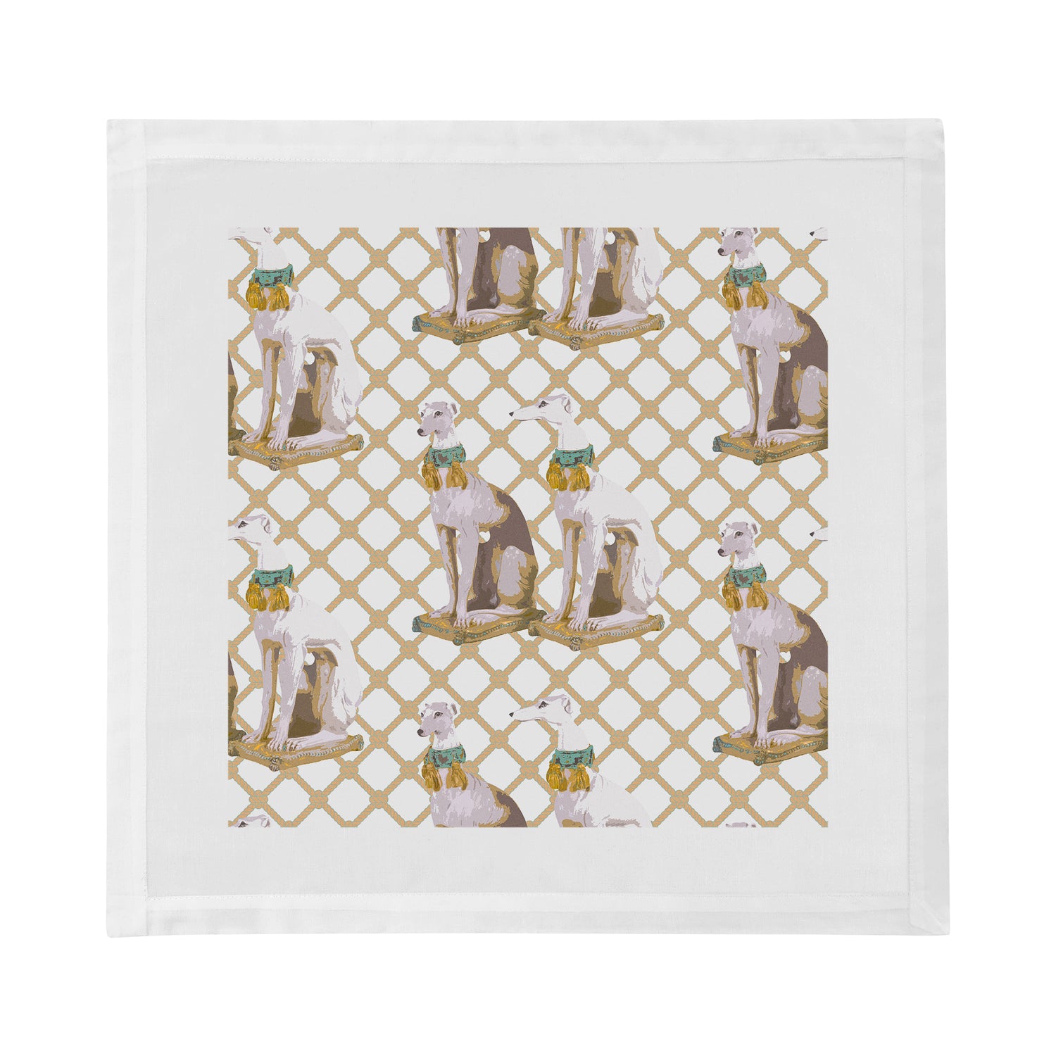 Regal Greyhound Luxe Cotton Sateen Dinner Napkins - nicolettemayer.com