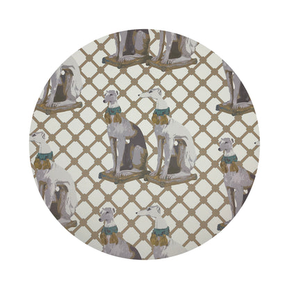 Regal Greyhound Luxe 16&quot; Round Pebble Placemats, Set of 4 - nicolettemayer.com
